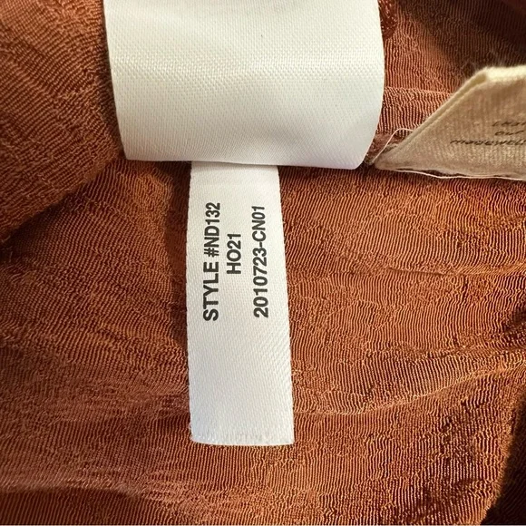 Madewell Rust Burnt Orange Jacquard Maxi Skirt Women’s Size 4 High Waist Long - Picture 8 of 14